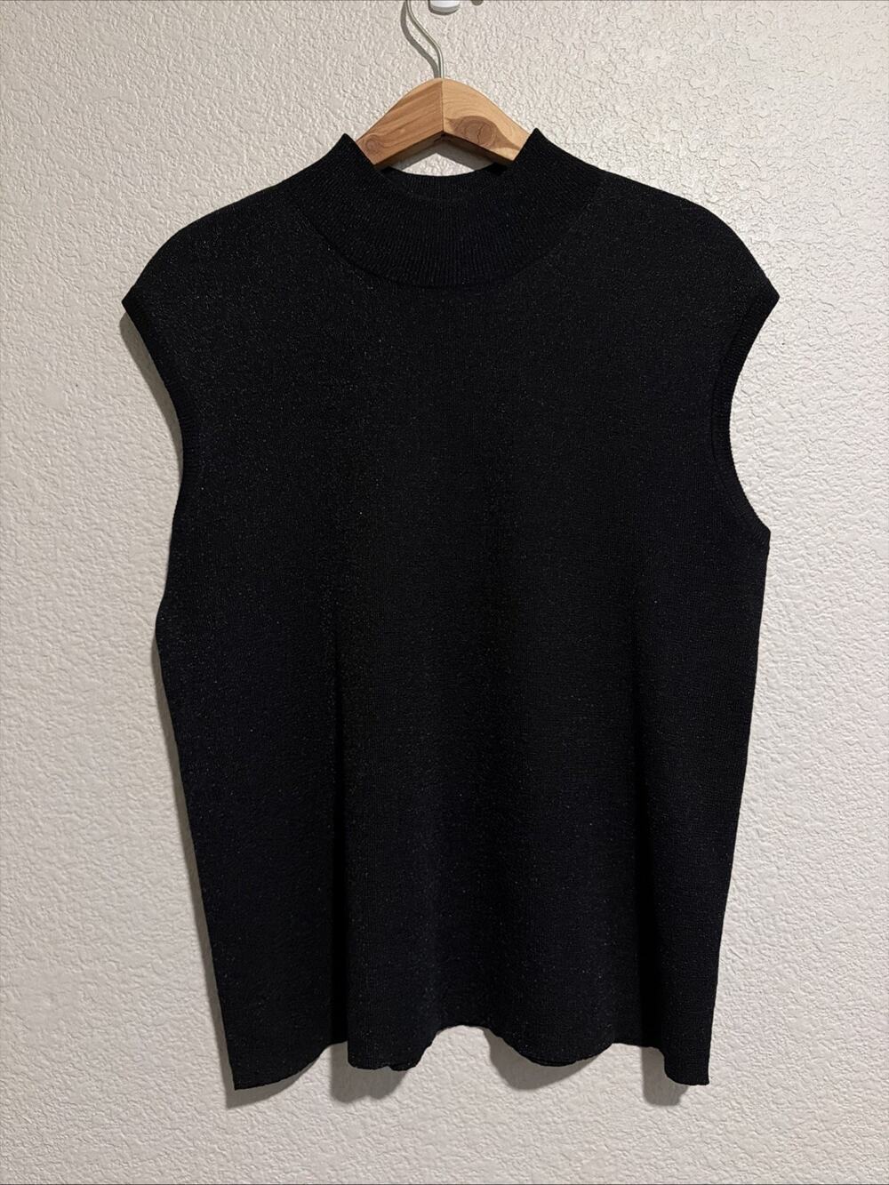 NEW Coldwater Creek Knit Blouse Top Luxury Minimalist Evening Feminine Office L
